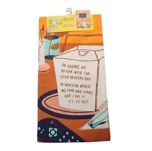 Blue Q Dish Towel - Food Delivery Guy Funny Humor